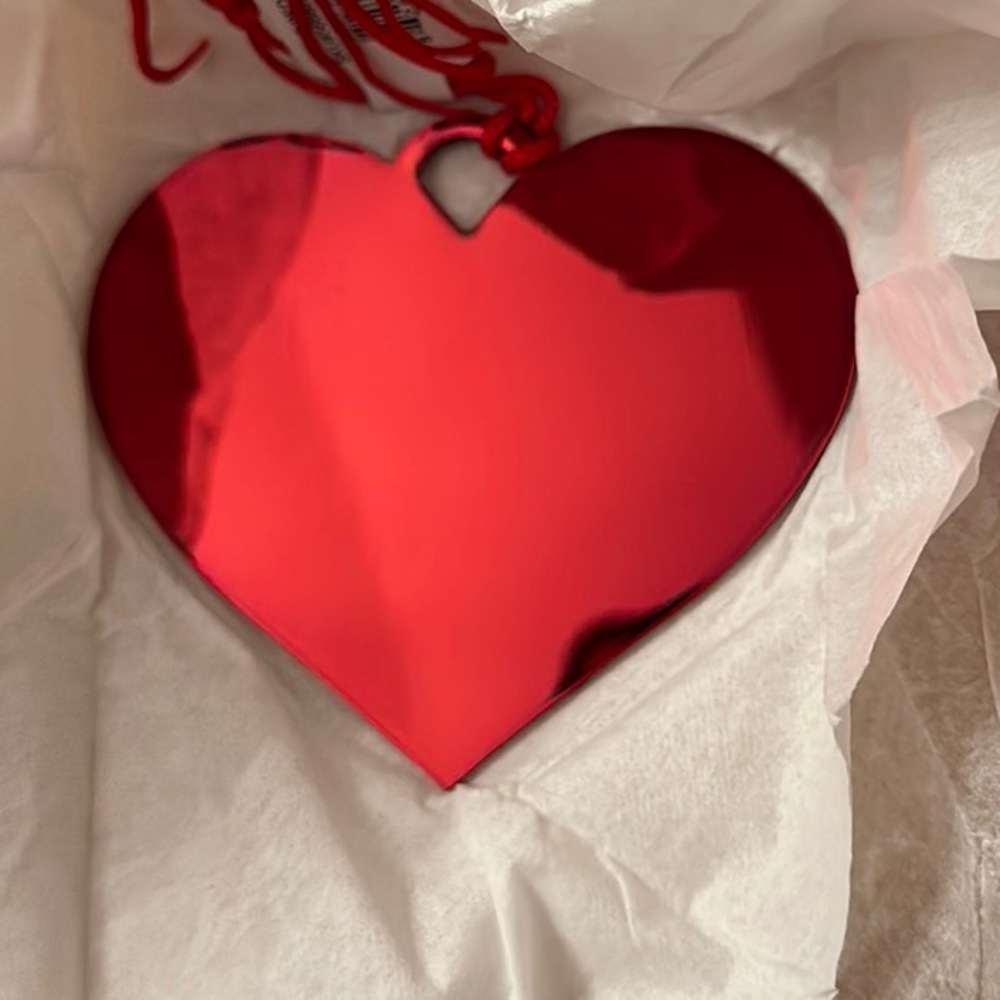 Things Remembered Set of 2 Red Heart Ornaments